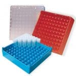 RACK DE STOCKAGE DE 64 MICROTUBES 0,5 & 1,5 ml
