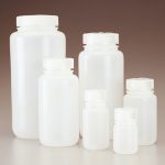 FLACON POUR REACTIFS HDPE COL LARGE - 250 ML + BOUCHON