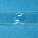 LAME POUR MICROSCOPIE AVEC 1 CAVITE - BORDS RODES 76 X 26 X 1.3 MM