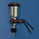 UNITE DE FILTRATION AVEC ENTONNOIR AUTOCLAVABLE D.47 mm AVEC PINCE DE SERRAGE