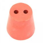 BOUCHON EN CAOUTCHOUC 2 TROU N°1