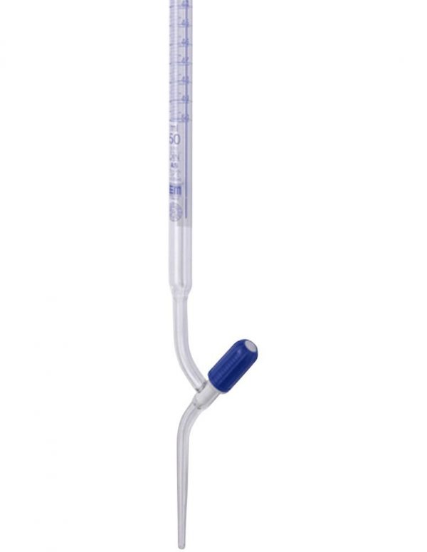 BURETTE EN VERRE BOROSIL 3.3 - 10 ML AVEC ROBINET PTFE
