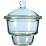 DESSICATEUR VERRE D.120 MM AVEC COUVERCLE A BOUTON
