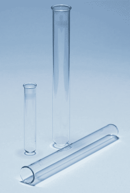 Tube à essai en verre BOROSILICATE 3.3 TYPE 1