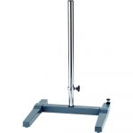 STATIF EN H POUR MONTAGE VERRERIE ACIER BLEU DIM.   500X250 MM TIGE L.800 MM EP.20 MM