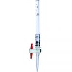 BURETTE ACRYLIQUE (USAGE INTENSIF) AVEC ROBINET PTFE - 25 ML