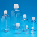 FLACON EN PETG CARRE GRADUE POUR MILIEUX STERILE - USAGE INDUSTRIE PHARMACEUTIQUE – 1000 ML